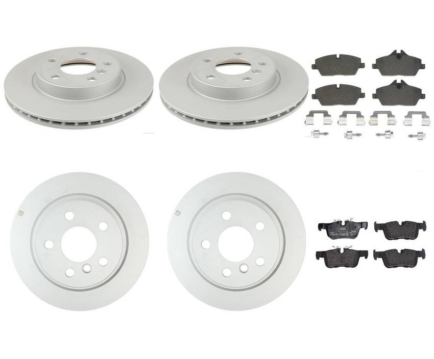 BMW Brake Kit - Pads and Rotors Front &  Rear (280mm/280mm)